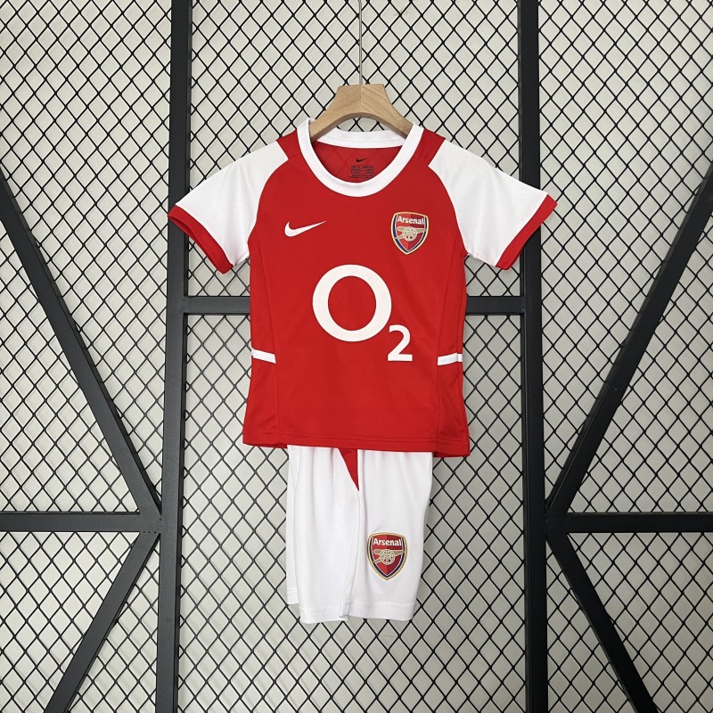Camiseta Arsenal Local Retro 02/03 Niño