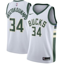 Milwaukee Bucks Antetokoumpo Blanco