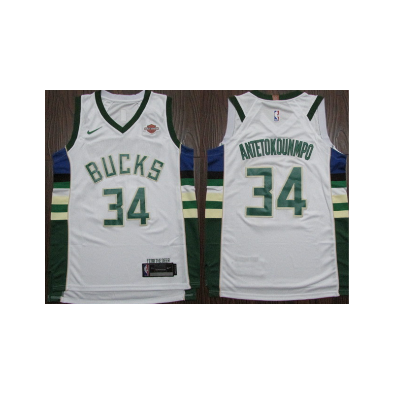 Milwaukee Bucks Antetokoumpo Blanco
