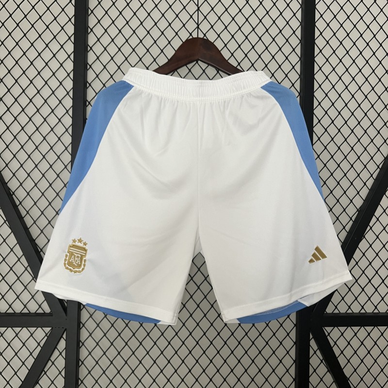 Pantalón Corto Argentina Blanco 2024