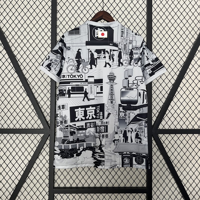 Camiseta Japón Tokio City Edición Gris