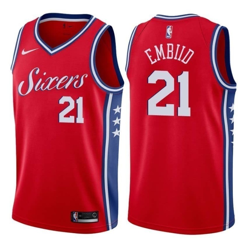 Philadelphia 76ers Embiid Rojo