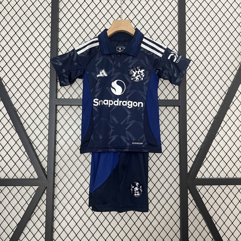 Camiseta Manchester United Visitante Niños 24/25