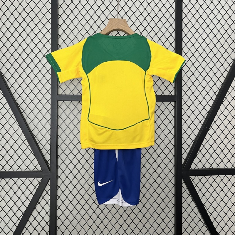 Camiseta Brasil Local Retro Niños 2004