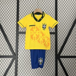 Jersey  Brazil Kids Retro Home 1994