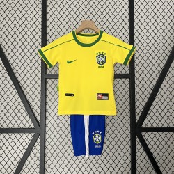 Jersey  Brazil Kids Retro Home 1998