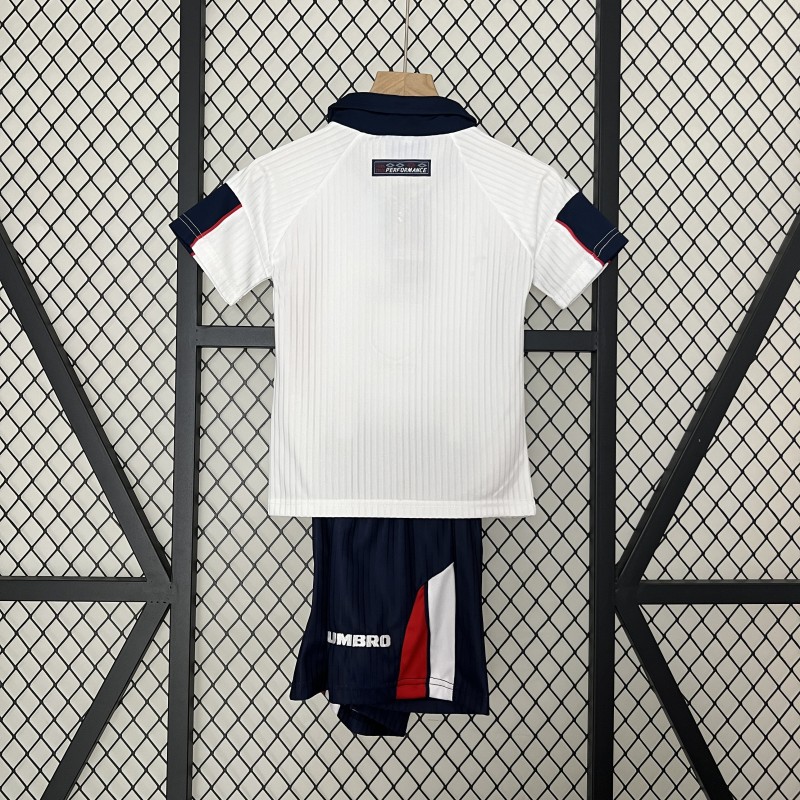 Jersey  England Kids Retro Home 1998