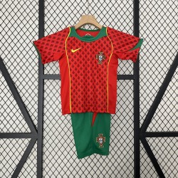 Camiseta Portugal Local Retro Niños 2004
