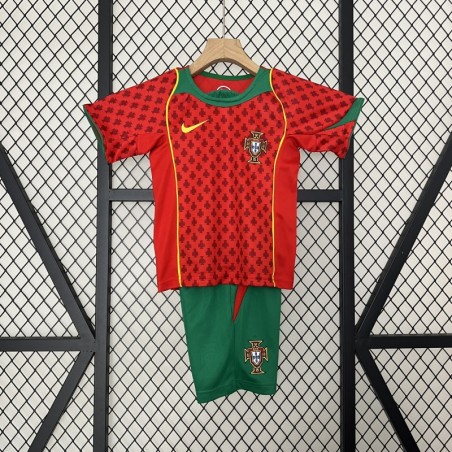 Camiseta Portugal Local Retro Niños 2004