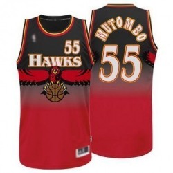 Atlanta Hawks Mutombo Roja Retro