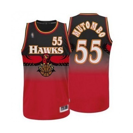 Atlanta Hawks Mutombo Roja Retro