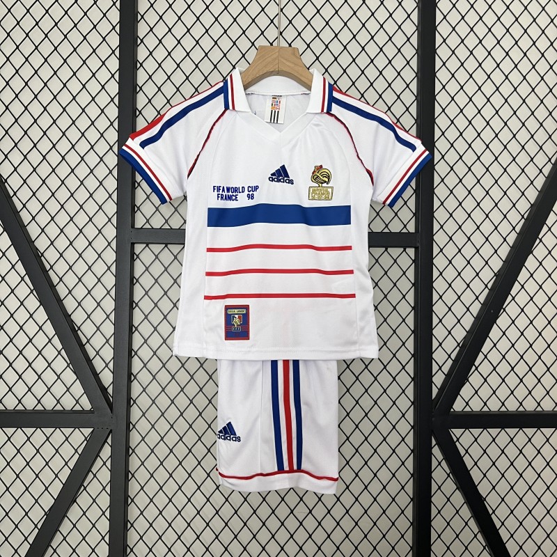Jersey France Kids Retro Away 1998