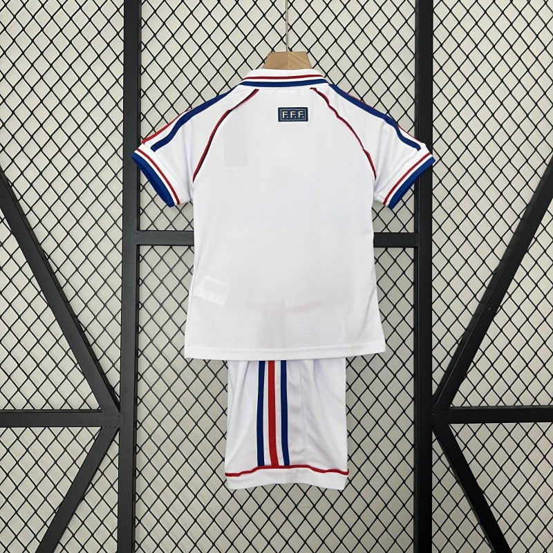 Camiseta Francia Visitante Retro Niños 1998
