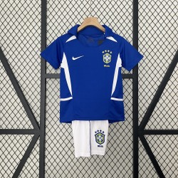 Camiseta Brasil Visitante Retro Niños 2002
