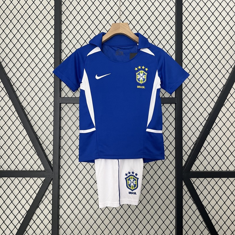 Jersey  Brazil Kids Retro Away 2002