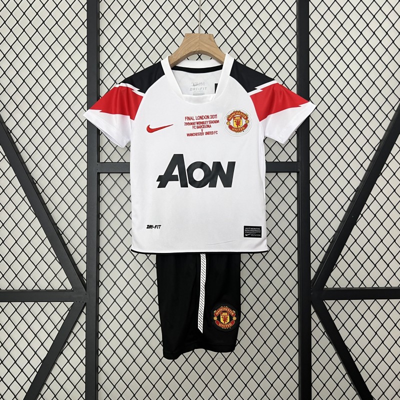Jersey Manchester United Kids Retro Away Final UCL 10/11