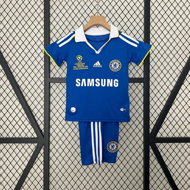 Camiseta Chelsea Local Retro Niños Final UCL 08/09