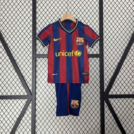 Camiseta Barcelona Local Retro Niños 09/10