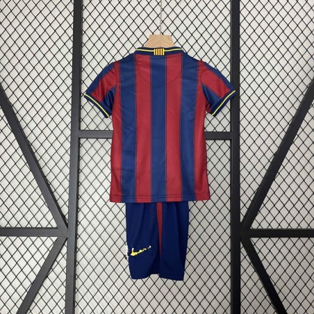 Camiseta Barcelona Local Retro Niños 09/10