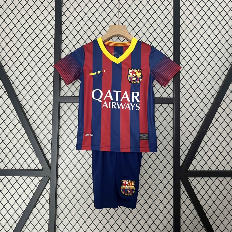 Camiseta Barcelona Local Retro Niños 13/14