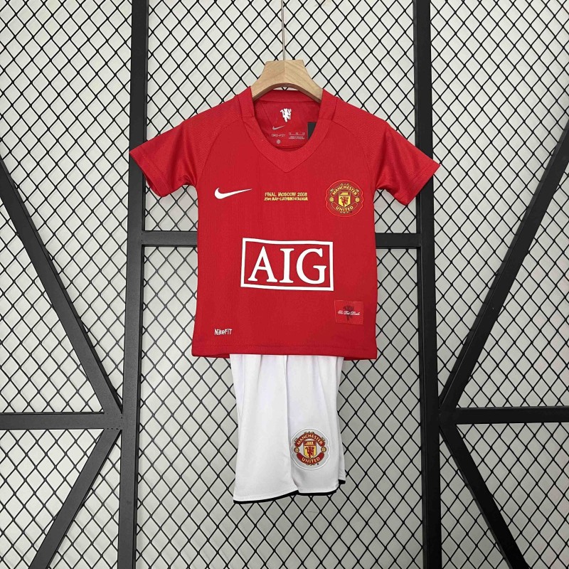 Camiseta Manchester United Local Retro Niños Final UCL 07/08