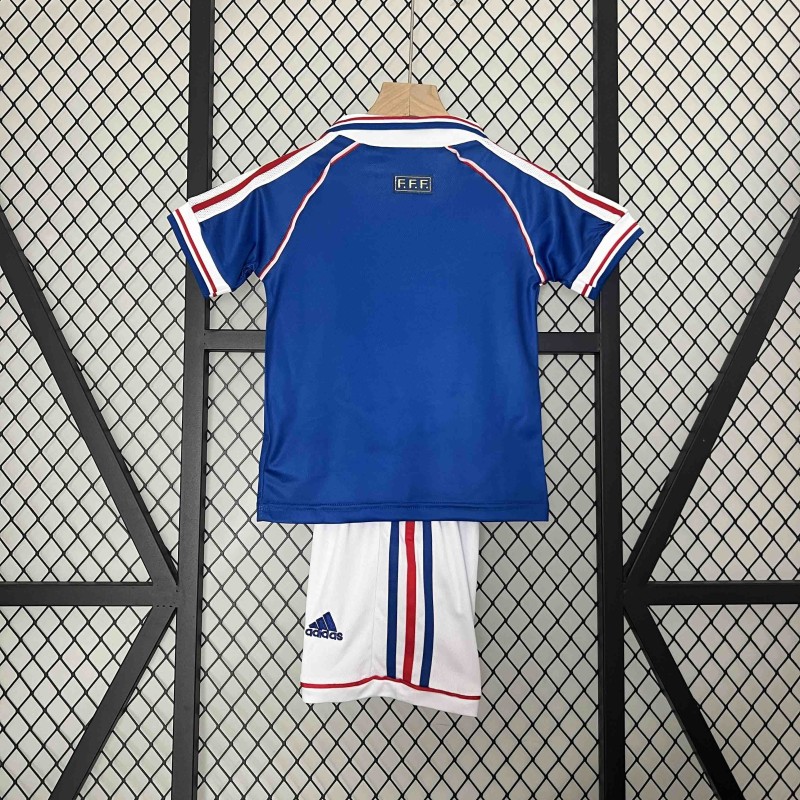 Jersey France Kids Retro Home 1998