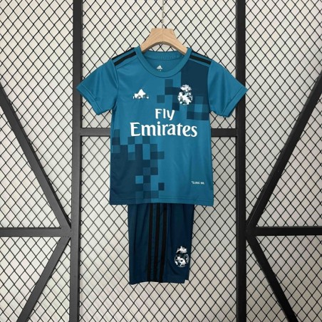 Camiseta Real Madrid Visitante Retro Niños 17/18