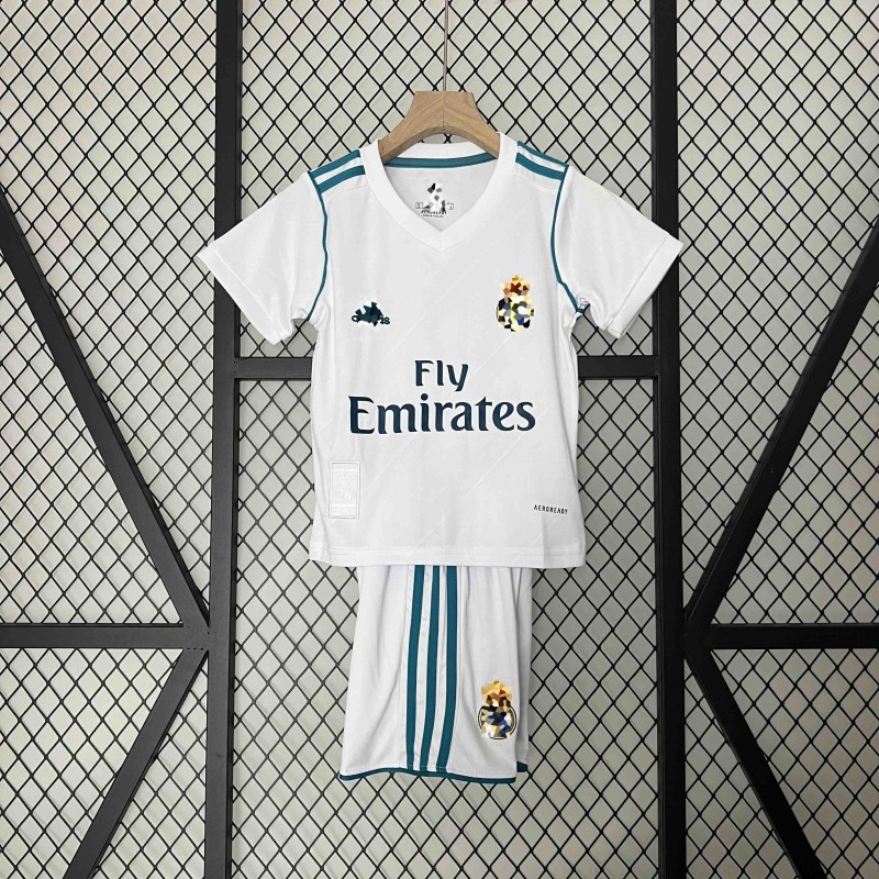 Camiseta Real Madrid Local Retro Niños 17/18