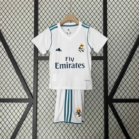 Camiseta Real Madrid Local Retro Niños 17/18
