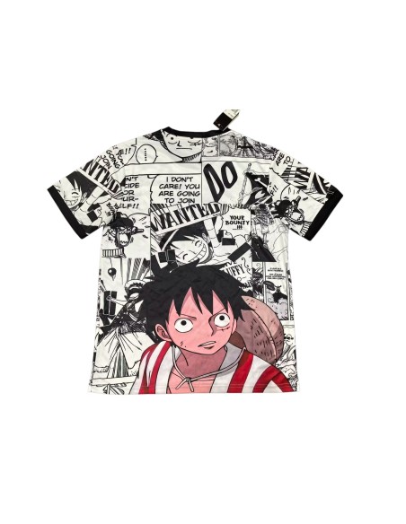 Camiseta Japón Edición Especial One Piece Luffy trasero - Diseño exclusivo, calidad premium, fan de fútbol y anime.