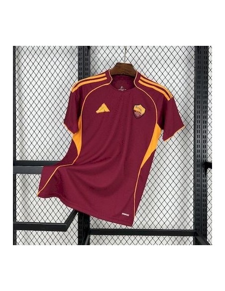Camiseta AS Roma Local 25/26, réplica oficial de alta calidad para fanáticos del fútbol.