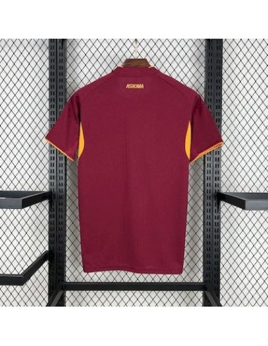 Camiseta AS Roma Local 25/26 parte de atrás, réplica oficial de alta calidad para fanáticos del fútbol.
