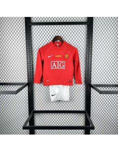 Jersey Manchester United Kids Retro Away 07/08 Long Sleeve