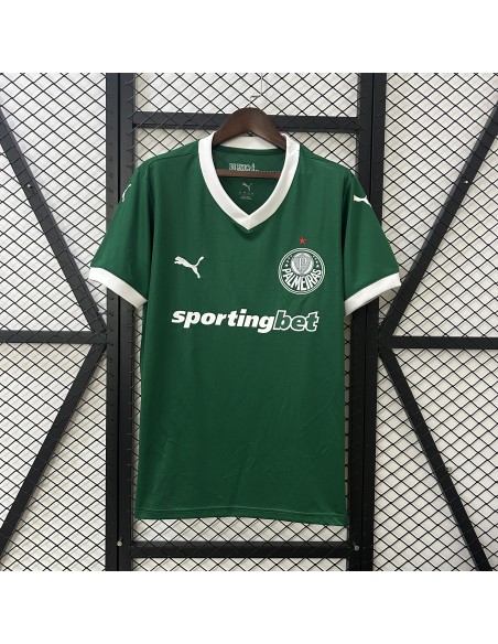 Camiseta Palmeiras Local 25/26, réplica oficial de alta calidad para hinchas del fútbol brasileño