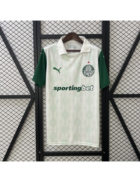 Camiseta Palmeiras Visitante 25/26, réplica oficial para fanáticos del fútbol.