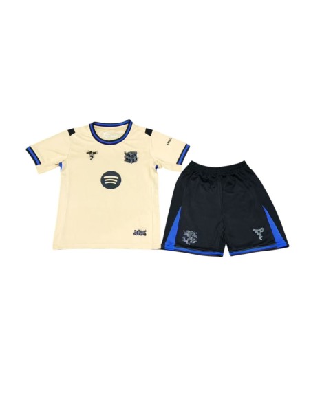 Barcelona Away 25/26 Kids Shirt, original design and high quality, exclusive edition for fans.
