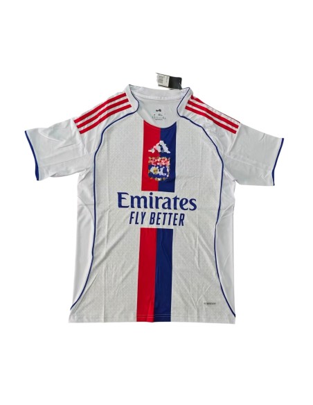 Edición oficial Olympique de Lyon Local 25/26, camiseta retro y moderna de máxima calidad