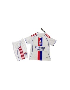 Olympique Lyon Home 25/26 Kids Shirt, high-quality, perfect for young football fans.