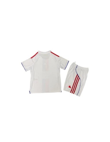 Close-up of Olympique Lyon Home 25/26 Kids Shirt, official design and top quality.