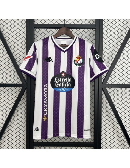 Camiseta Real Valladolid Local 25/26, réplica oficial de alta calidad, perfecta para coleccionistas y aficionados.