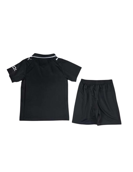 Detalle de la camiseta Manchester City Visitante 25/26 niño, diseño oficial y materiales premium