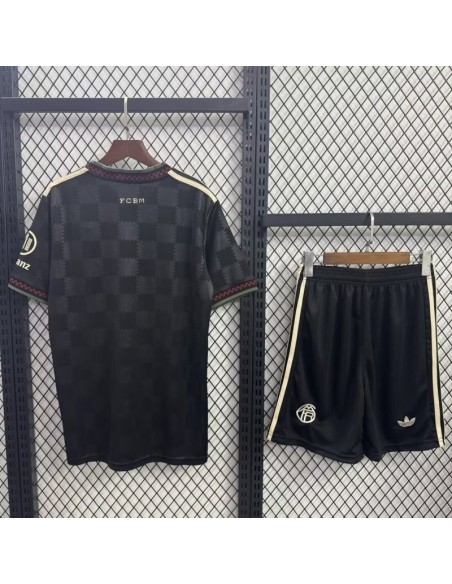 Back view of Bayern Munich 3rd Kit Kids 25/26 | Perfect for collectors and young footballers