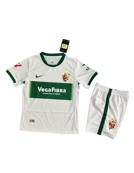 Camiseta oficial Elche CF Local Niño 25/26 de alta calidad, perfecta para jóvenes aficionados