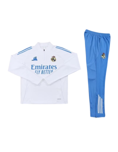 Chándal oficial Real Madrid Niño 25/26 Blanco | Confort y estilo para los pequeños fans del fútbol