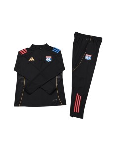 Chándal Olympique Lyon entrenamiento frontal, alta calidad y comodidad para jugadores y aficionados