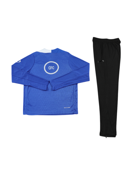 Front and back view of Chelsea 25/26 tracksuit, ideal for training and collectors