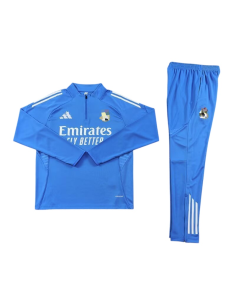 Real Madrid Kids Tracksuit 25/26 Blue, official high-quality edition.