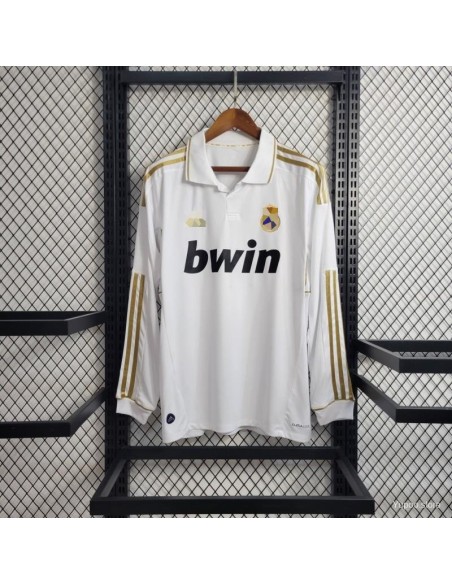 R Madrid Local Retro 11/12 Mangas Largas