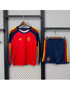 España Local 2026 WC Niño Mangas Largas | camiseta España Niño mundial 2026