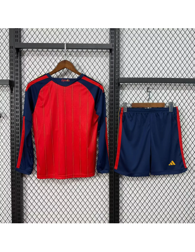 España Local 2026 WC Niño Mangas Largas | camiseta España Niño mundial 2026